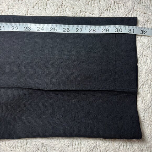 Zanella Bennet Men Black Pure Virgin Wool Dress Pants Made in Italy Slacks 35x31 - Picture 9 of 9